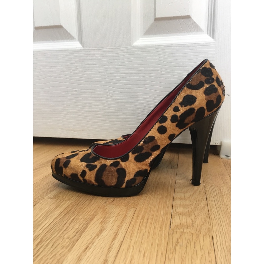 Nine West cheetah heels